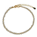 Colored Gemstone 925 Sterling Silver Beaded Strand Bracelet For Women Natural Pearl Turquoise Tourmaline Rosary Beads Bracelet