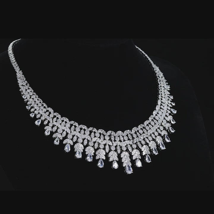 2024 New 4-piece Bride Zirconia Full Set Women's Party Jewelry Set Dubai Nigeria Crystal Wedding Jewelry Set